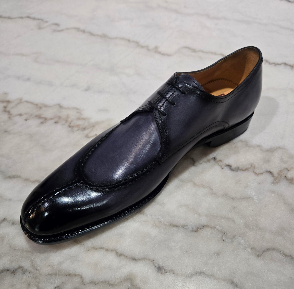 Ugo Vasare Jayden Caramel Apron Split Toe Derby Shoes