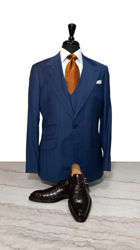 1 Button 3 Piece French Blue