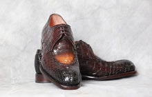 Load image into Gallery viewer, Two Tone Chocolate Brown &amp; Cognac