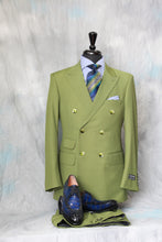Load image into Gallery viewer, Celery Double Breasted Suit