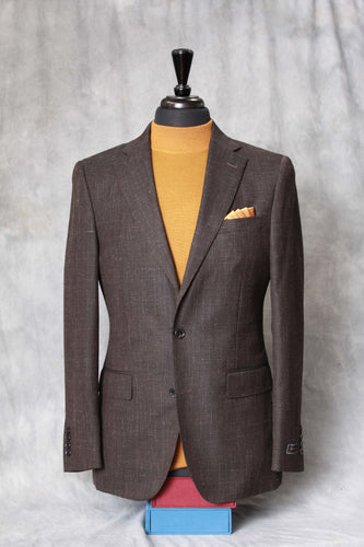 2-Button Chocolate Brown Half-Lined Sport Coat