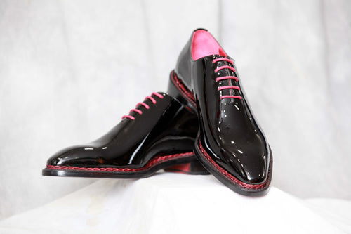 Ugo Vasare Patent Leather Shoe Midnight Black