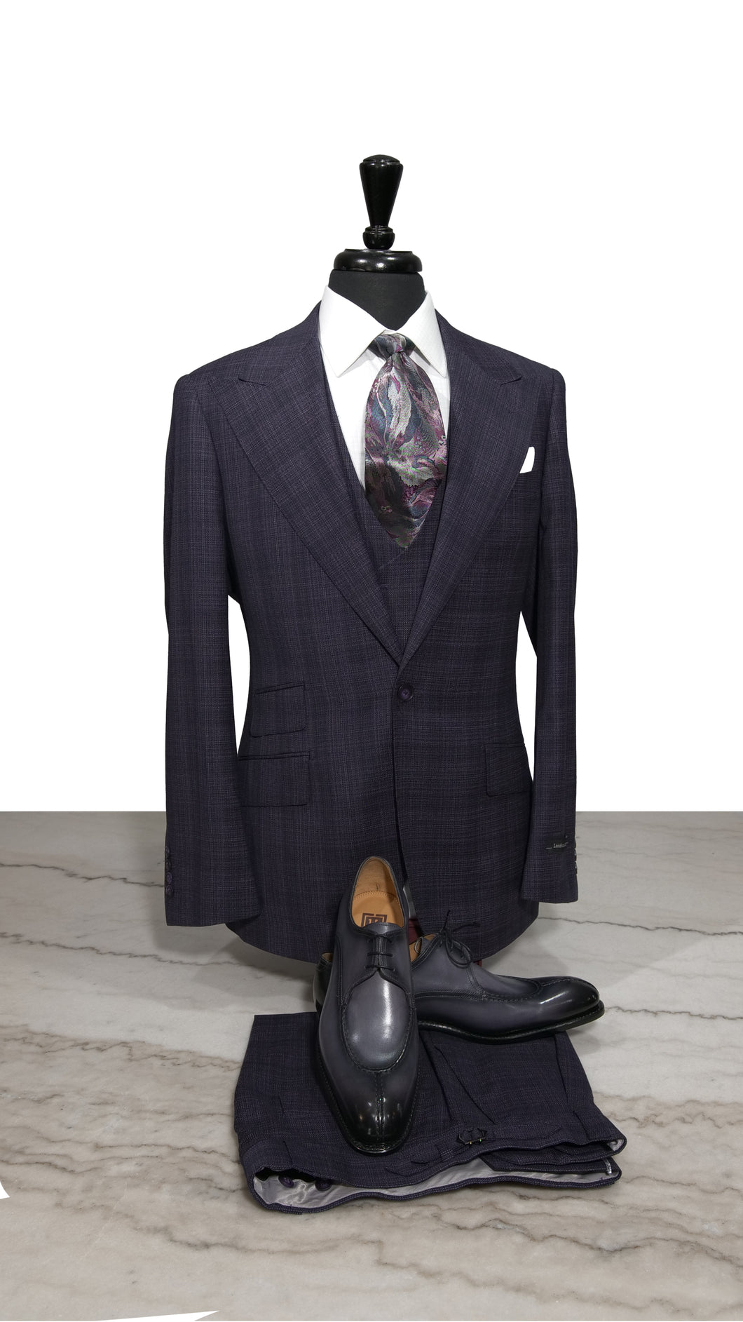 Purple with Gray Splash