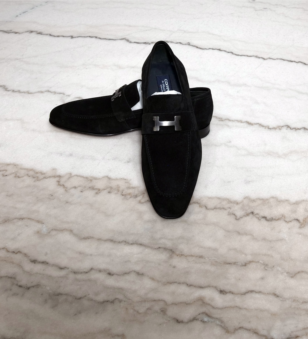 Pelle Black Suede