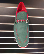 Load image into Gallery viewer, Nino Suede - Green &amp; Red